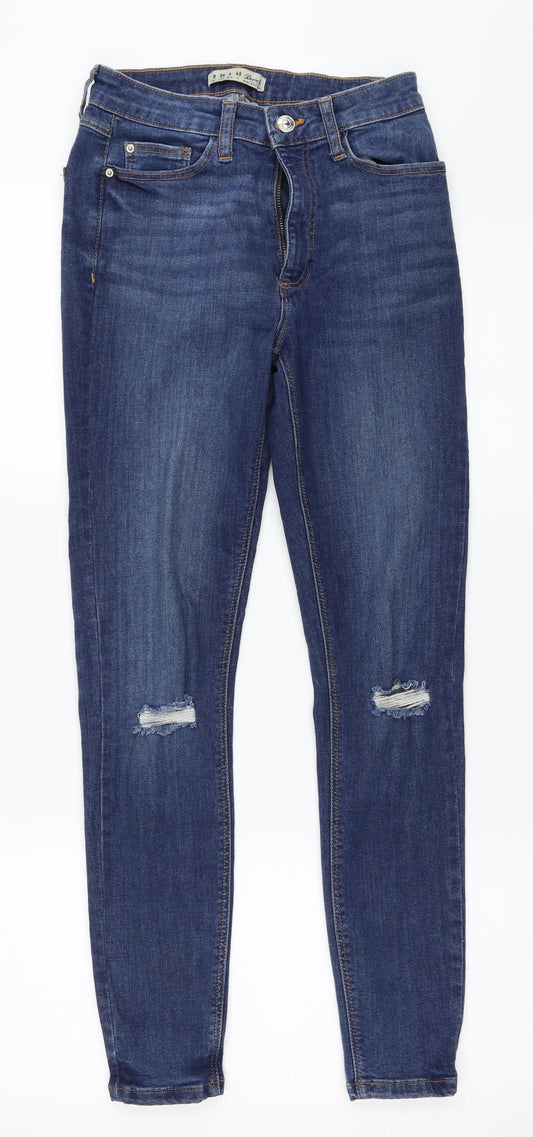 Primark Womens Blue  Denim Skinny Jeans Size 8 L27.5 in