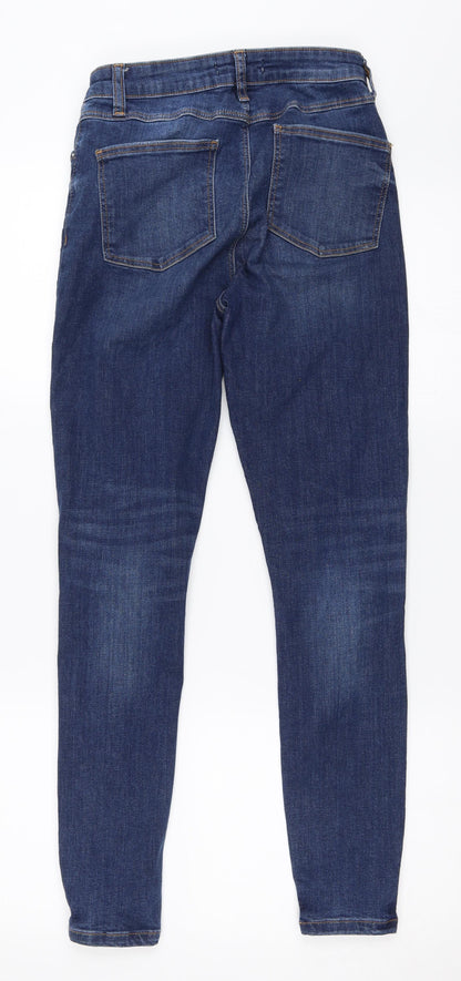 Primark Womens Blue  Denim Skinny Jeans Size 8 L27.5 in