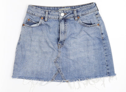 Womens UK Size 36 Topshop Mini Denim Skirt