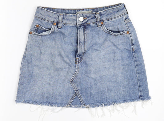Womens UK Size 36 Topshop Mini Denim Skirt