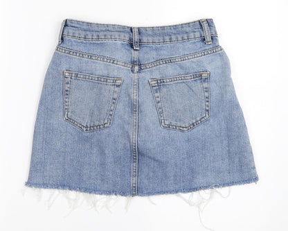 Womens UK Size 36 Topshop Mini Denim Skirt