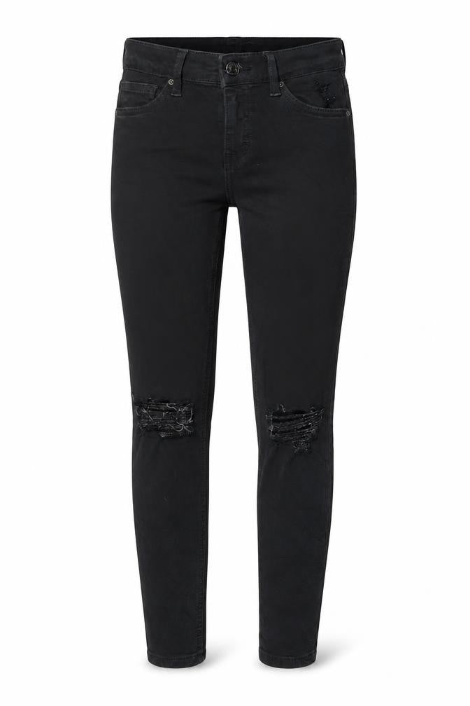 Womens UK Size 25 in Topshop Regular Fit Skinny Black Jeans