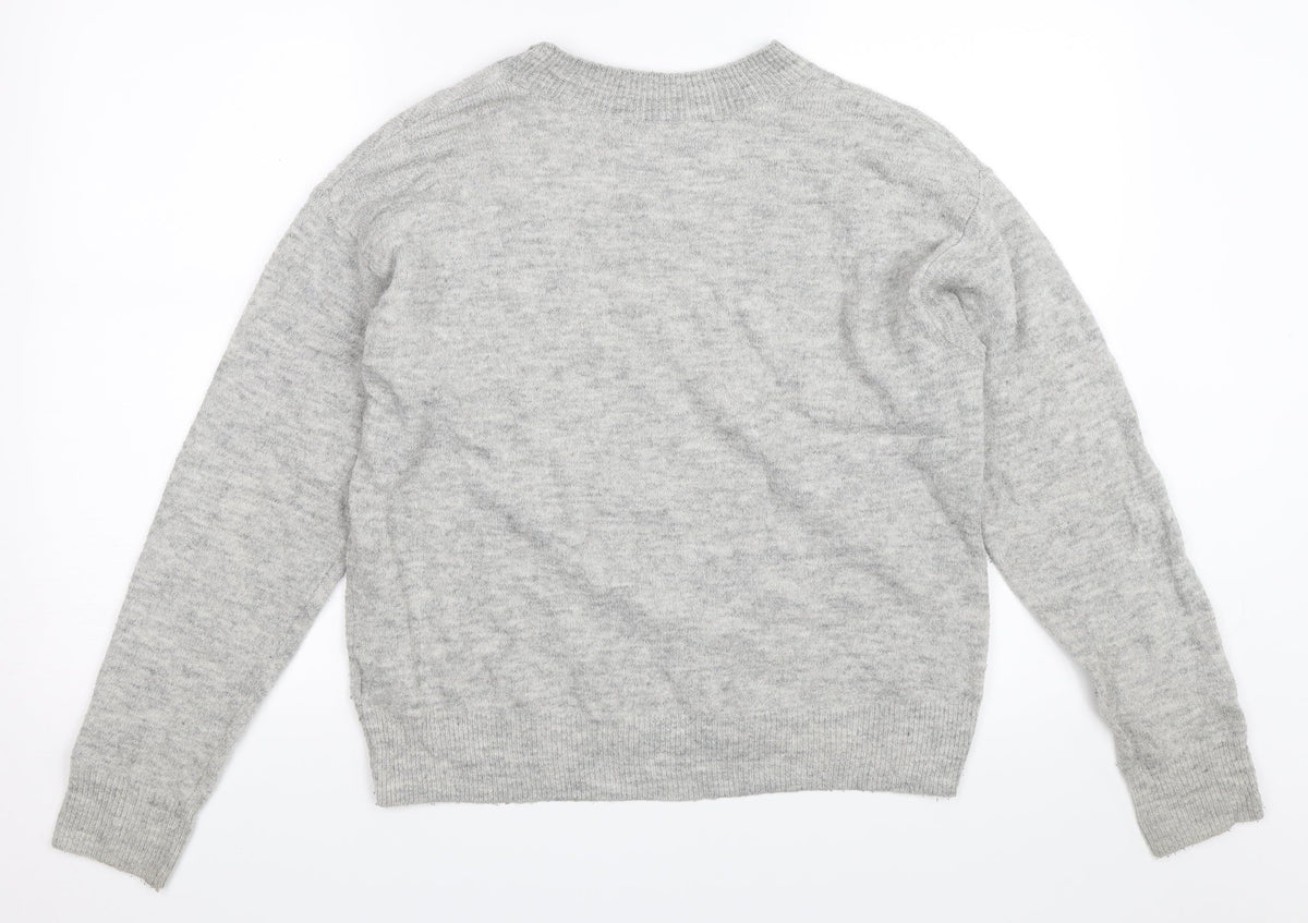 H&M Womens Grey   Pullover Jumper Size XS
