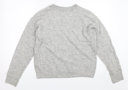 H&M Womens Grey   Pullover Jumper Size XS