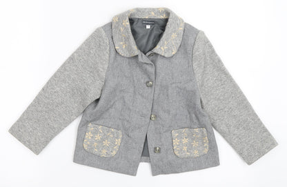 Minimayoral Girls Grey   Jacket Coat Size 4 Years