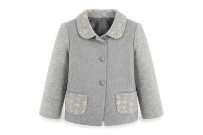 Minimayoral Girls Grey   Jacket Coat Size 4 Years