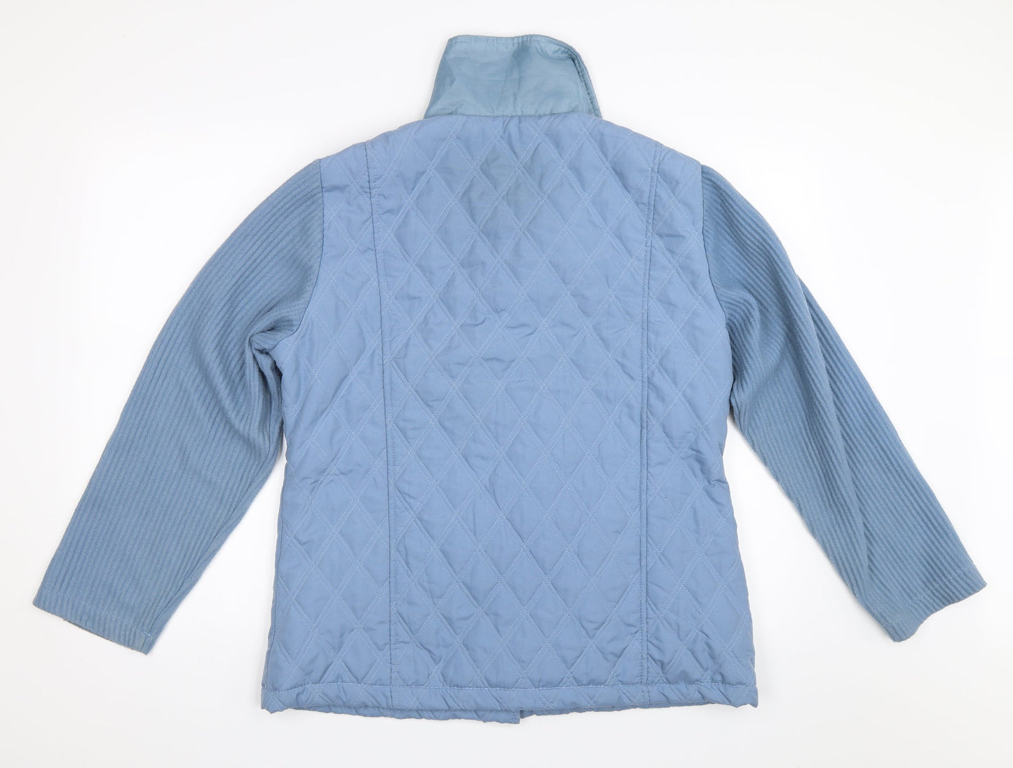 Womens UK Size 14 Gabriella Vicenga Blue Quilted Coat