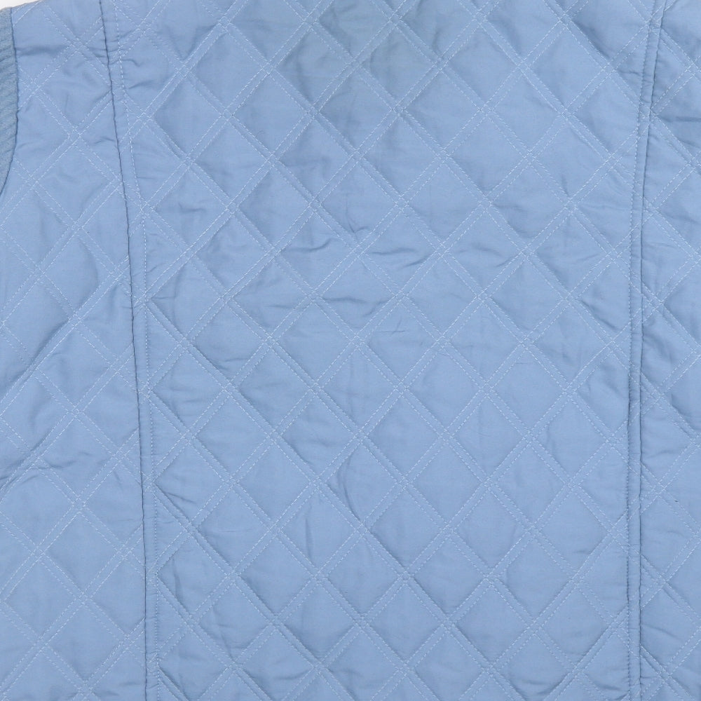 Womens UK Size 14 Gabriella Vicenga Blue Quilted Coat