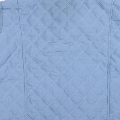 Womens UK Size 14 Gabriella Vicenga Blue Quilted Coat