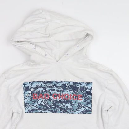 Hound Mens White   Pullover Hoodie Size XS