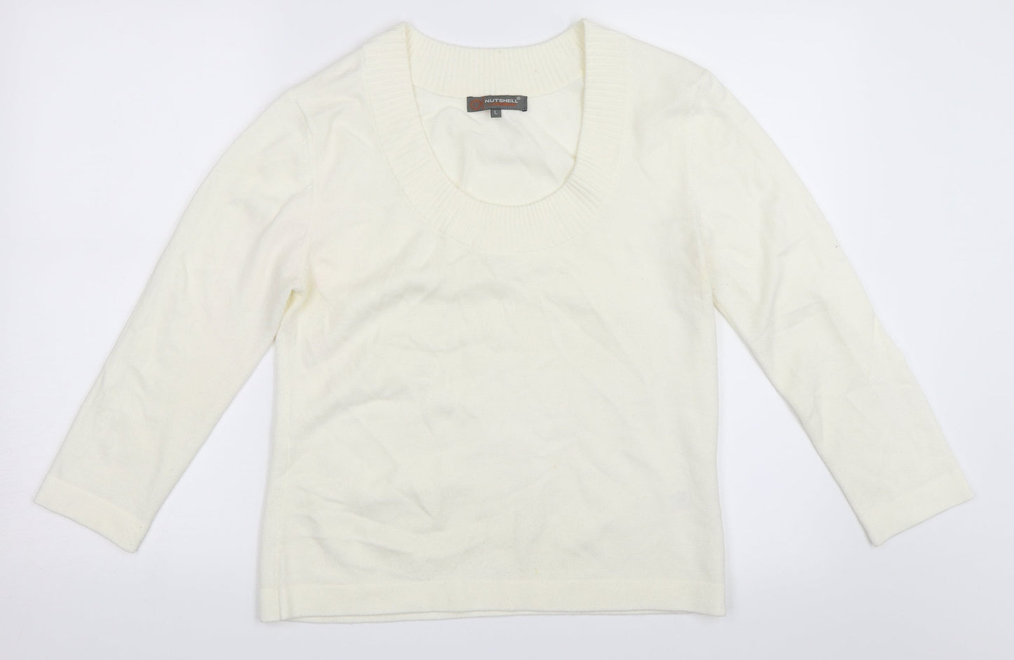 Nutshell Womens Ivory   Pullover Jumper Size L