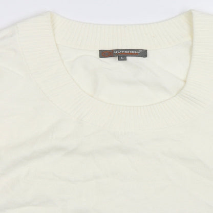 Nutshell Womens Ivory   Pullover Jumper Size L