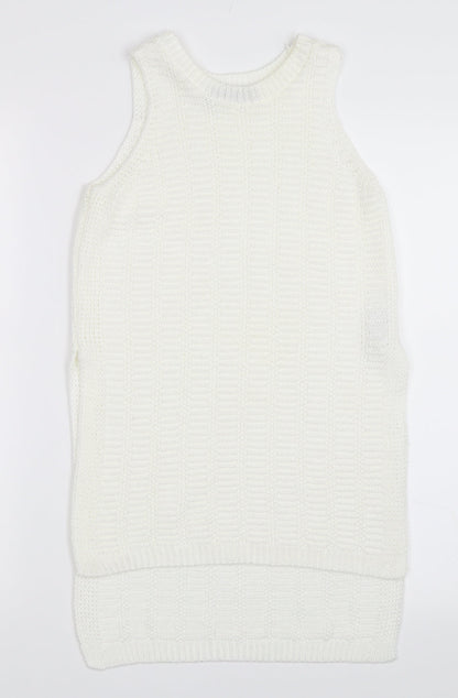 New Look Womens Ivory   Vest Jumper Size 6