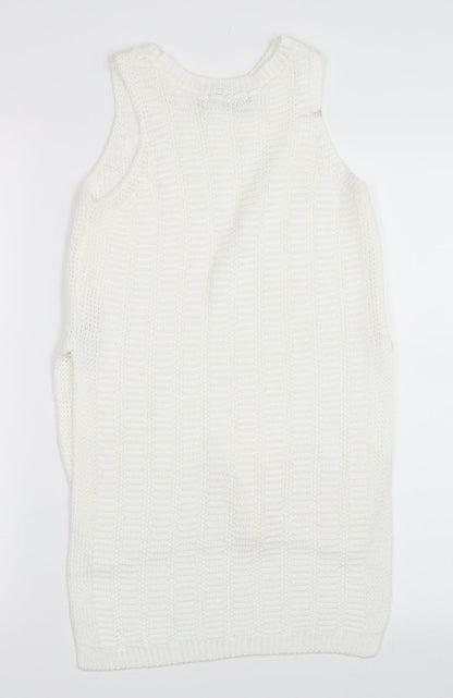 New Look Womens Ivory   Vest Jumper Size 6