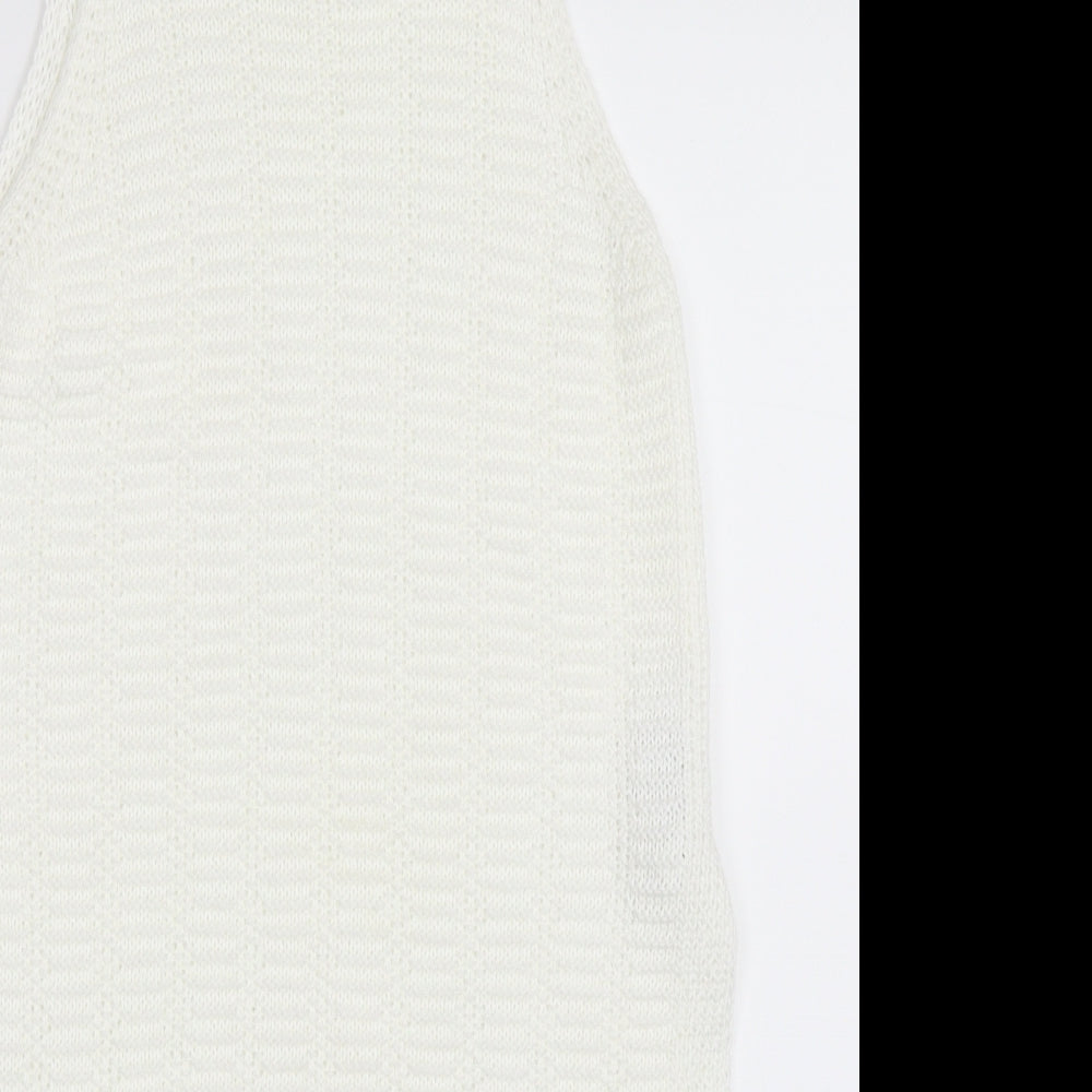 New Look Womens Ivory   Vest Jumper Size 6