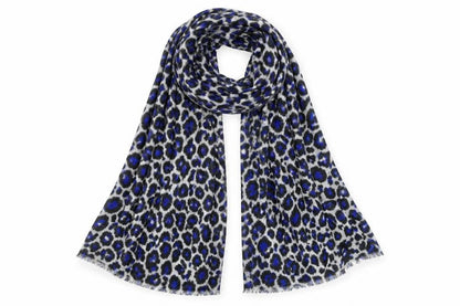 Preworn Womens Grey Animal Print   Shawl/Wrap