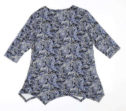 Womens UK Size 10 Tigi Blue Basic Blouse
