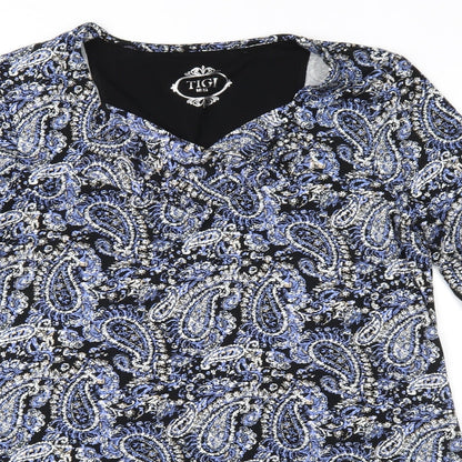 Womens UK Size 10 Tigi Blue Basic Blouse