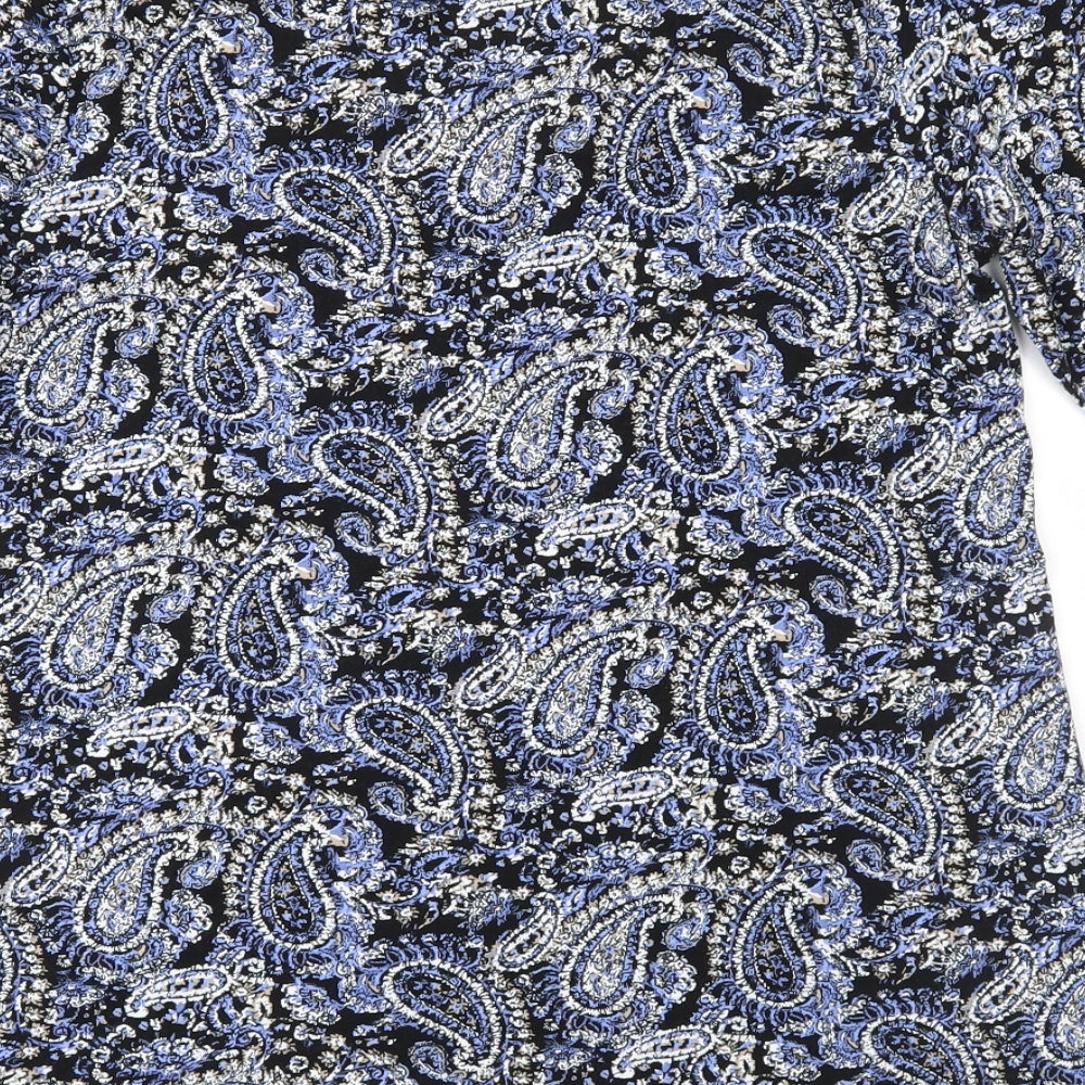Womens UK Size 10 Tigi Blue Basic Blouse