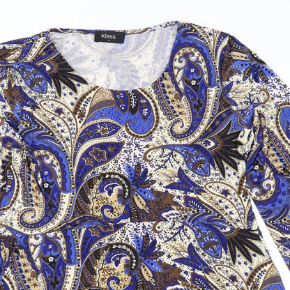 Womens UK Size M Klass Blue Basic Blouse