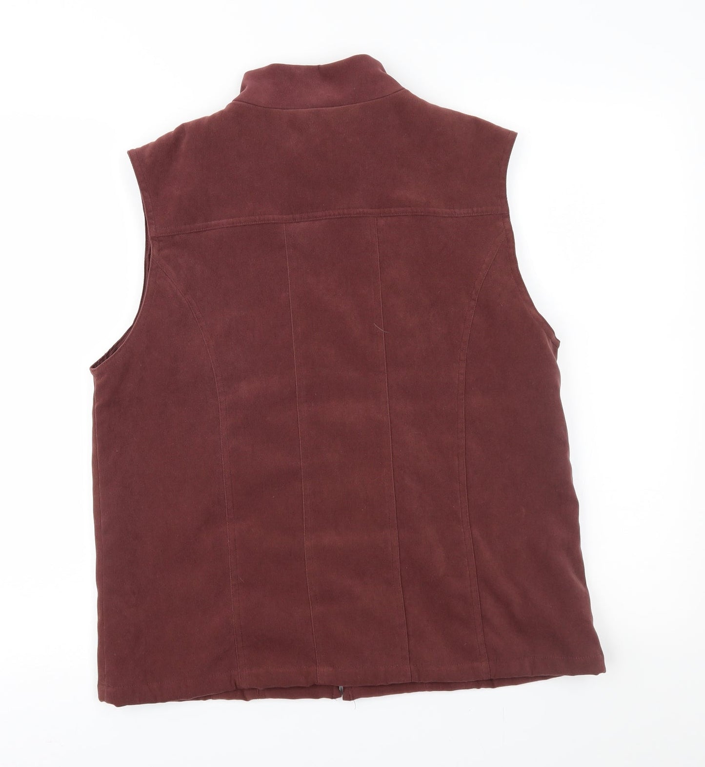 Womens UK Size S EWM Brown Gilet