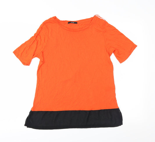George Womens Orange   Basic T-Shirt Size 12