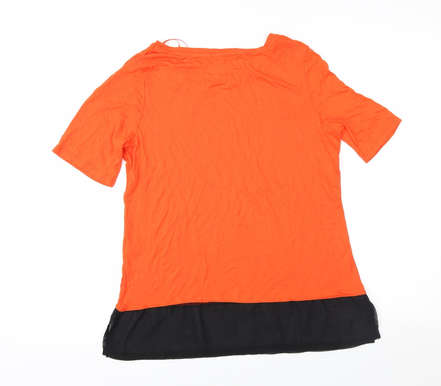 George Womens Orange   Basic T-Shirt Size 12