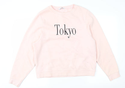 Mango Womens Pink   Pullover Sweatshirt Size S