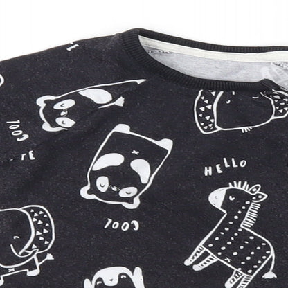 George Baby Grey Geometric  Basic T-Shirt Size 3-6 Months