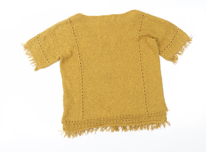 Next Womens Gold   Pullover Jumper Size 10