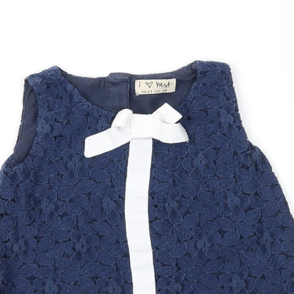 NEXT Girls Blue  Lace Fit & Flare  Size 3-6 Months