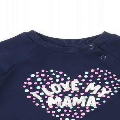 Primark Girls Blue   Pullover Casual Size 6-9 Months