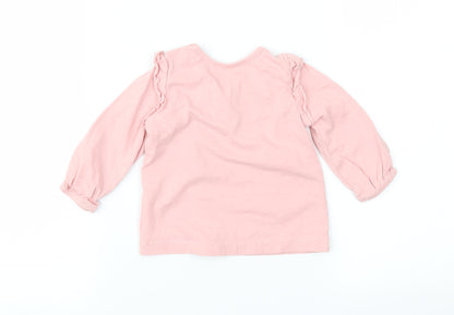 Matalan Girls Pink   Basic T-Shirt Size 3-6 Months