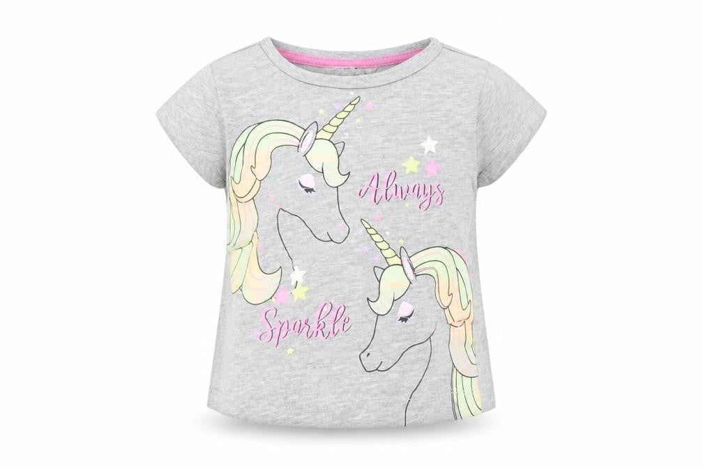 Pep&Co Girls Grey   Basic T-Shirt Size 9-12 Months
