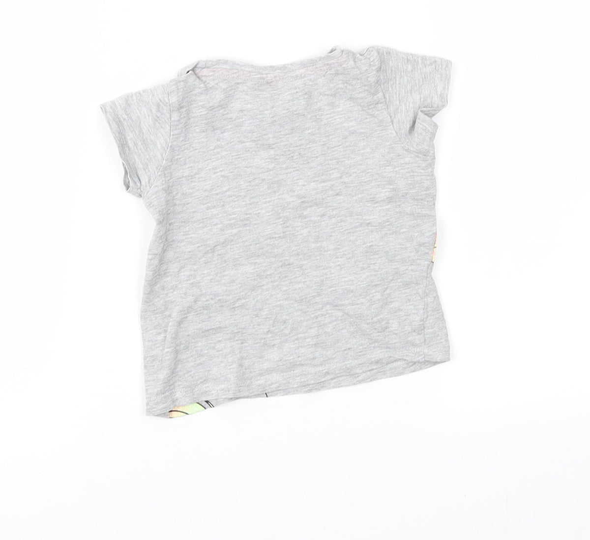 Pep&Co Girls Grey   Basic T-Shirt Size 9-12 Months