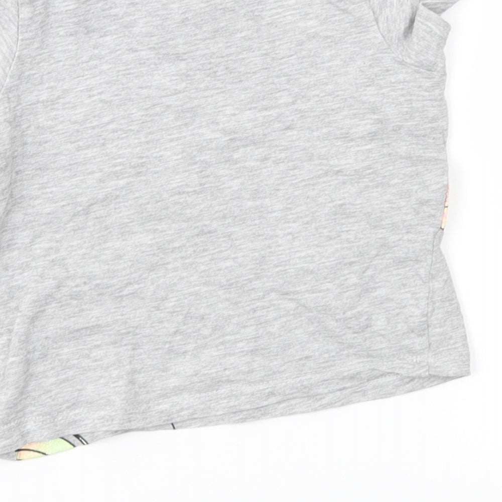 Pep&Co Girls Grey   Basic T-Shirt Size 9-12 Months