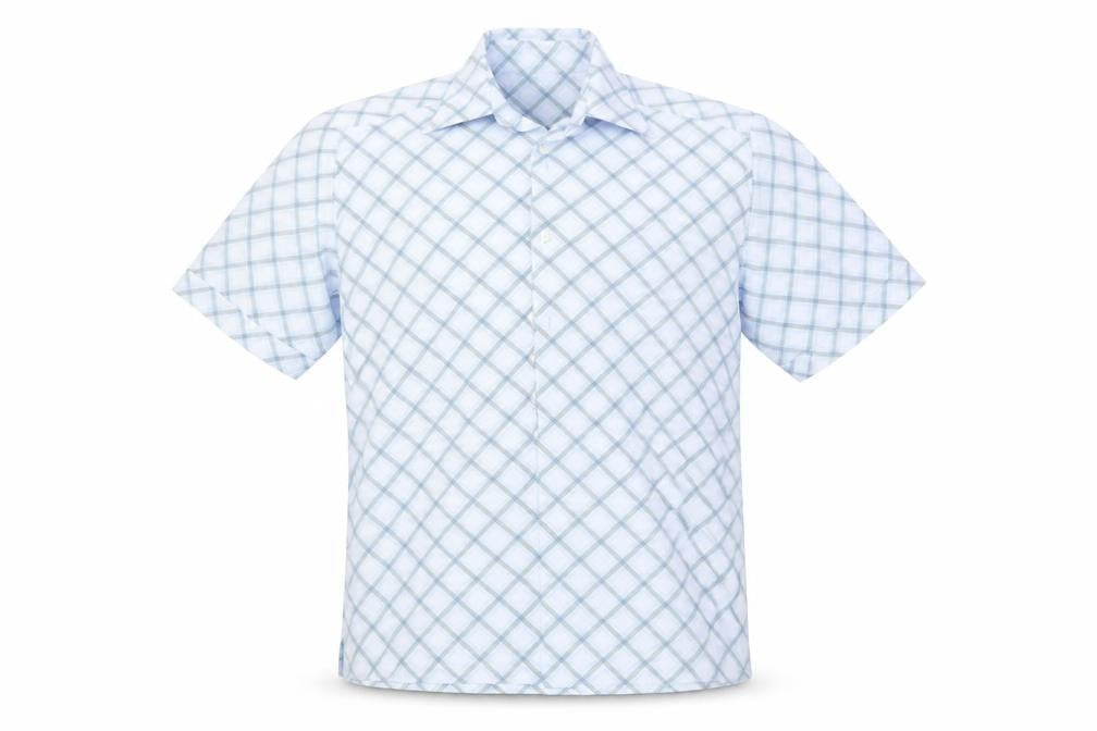 NEXT Mens Blue Geometric   Button-Up Size M