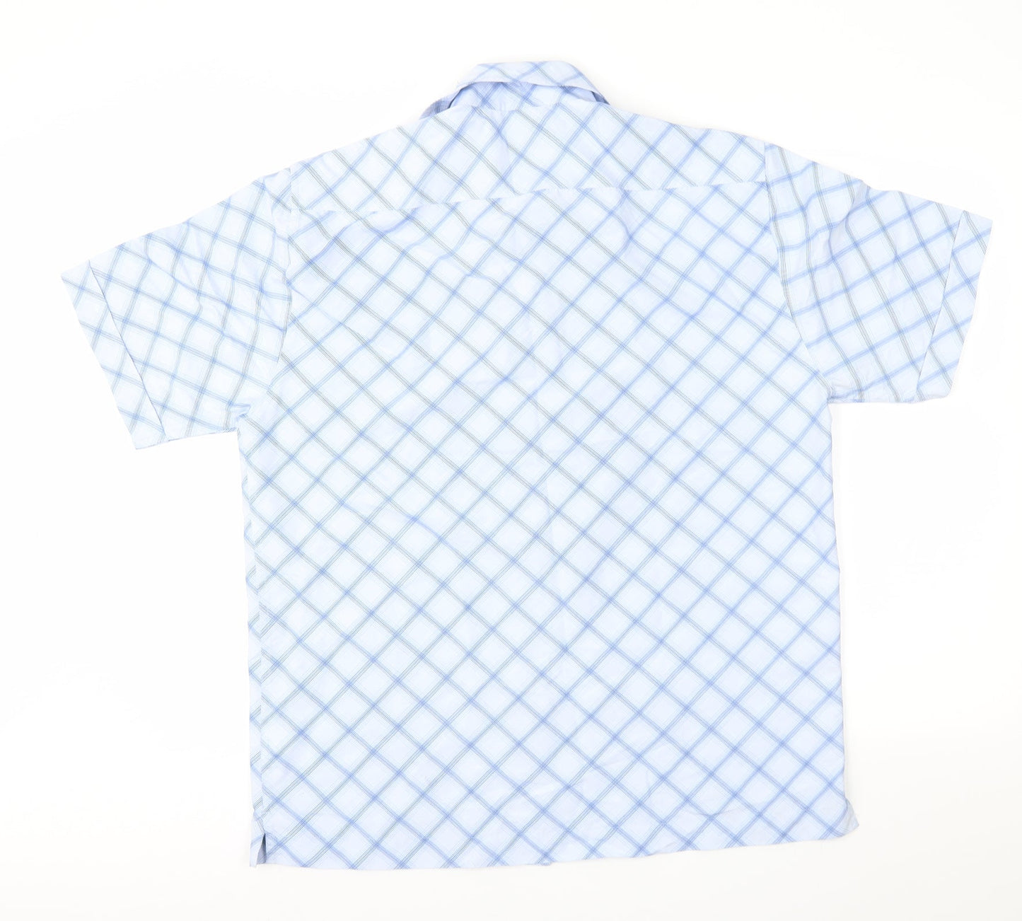 NEXT Mens Blue Geometric   Button-Up Size M