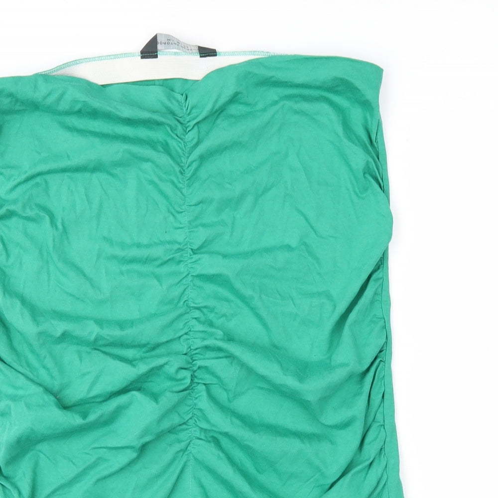 Womens UK Size 14 Dorothy Perkins Green Basic Blouse
