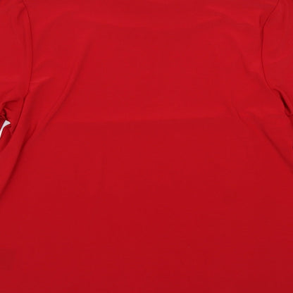 Womens UK Size L Anna rose Red Basic T-Shirt