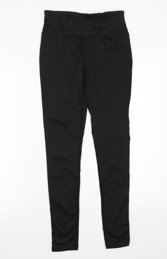 Womens UK Size S Missguided  Capri Black Leggings