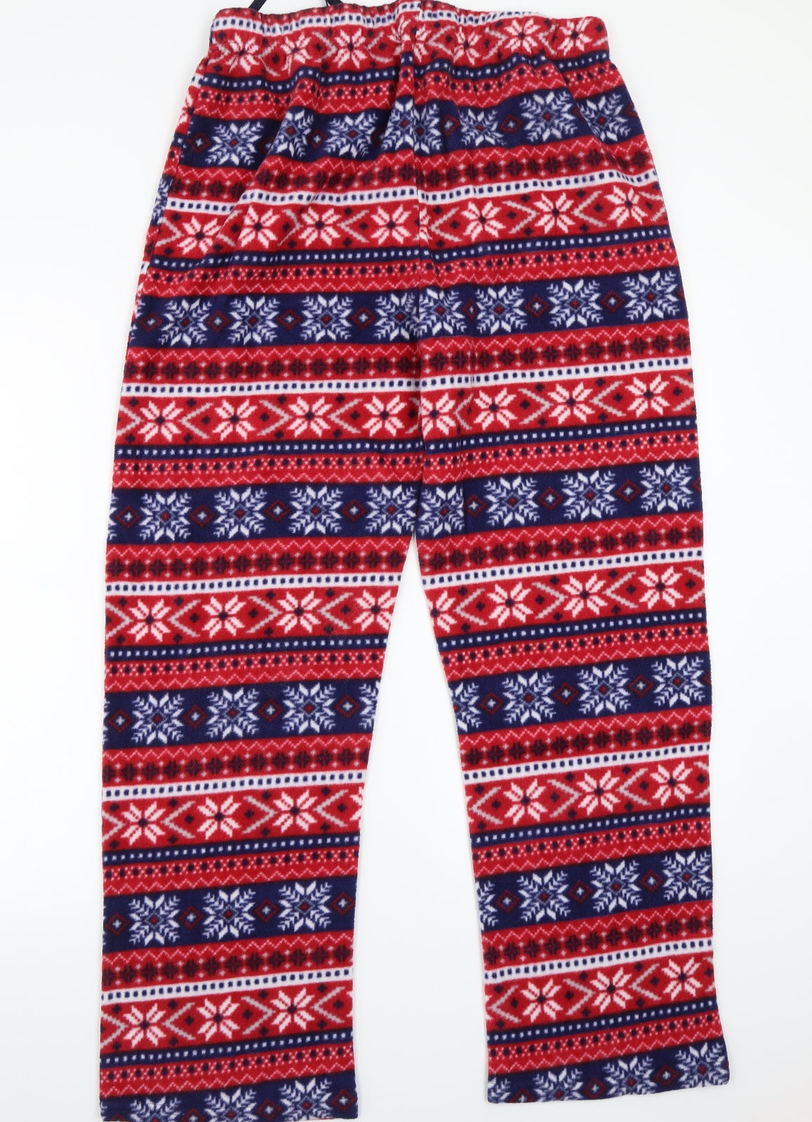 Womens UK Size L Preworn Regular Fit Sweatpants Red Trousers