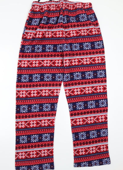 Womens UK Size L Preworn Regular Fit Sweatpants Red Trousers