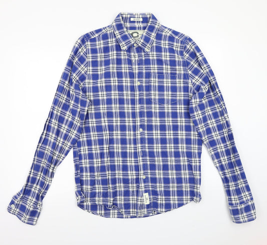 Xcape Mens Blue Check   Button-Up Size XL