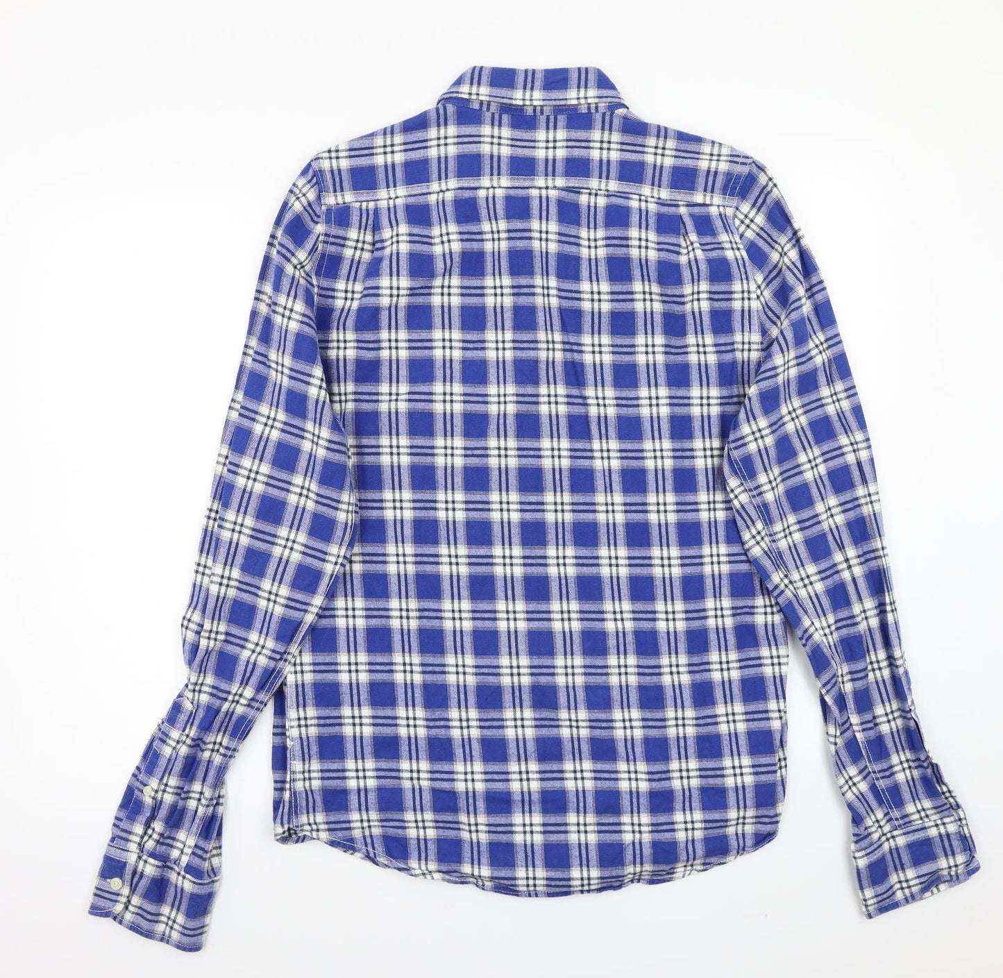 Xcape Mens Blue Check   Button-Up Size XL