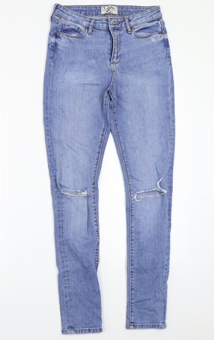 Womens UK Size 12 Miss denim Regular Fit Straight Blue Jeans
