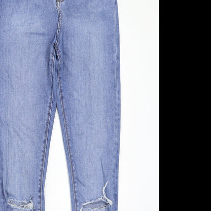 Womens UK Size 12 Miss denim Regular Fit Straight Blue Jeans
