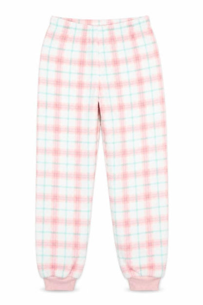 Matalan Girls White Check  Kimono Pyjama Pants Size 10-11 Years