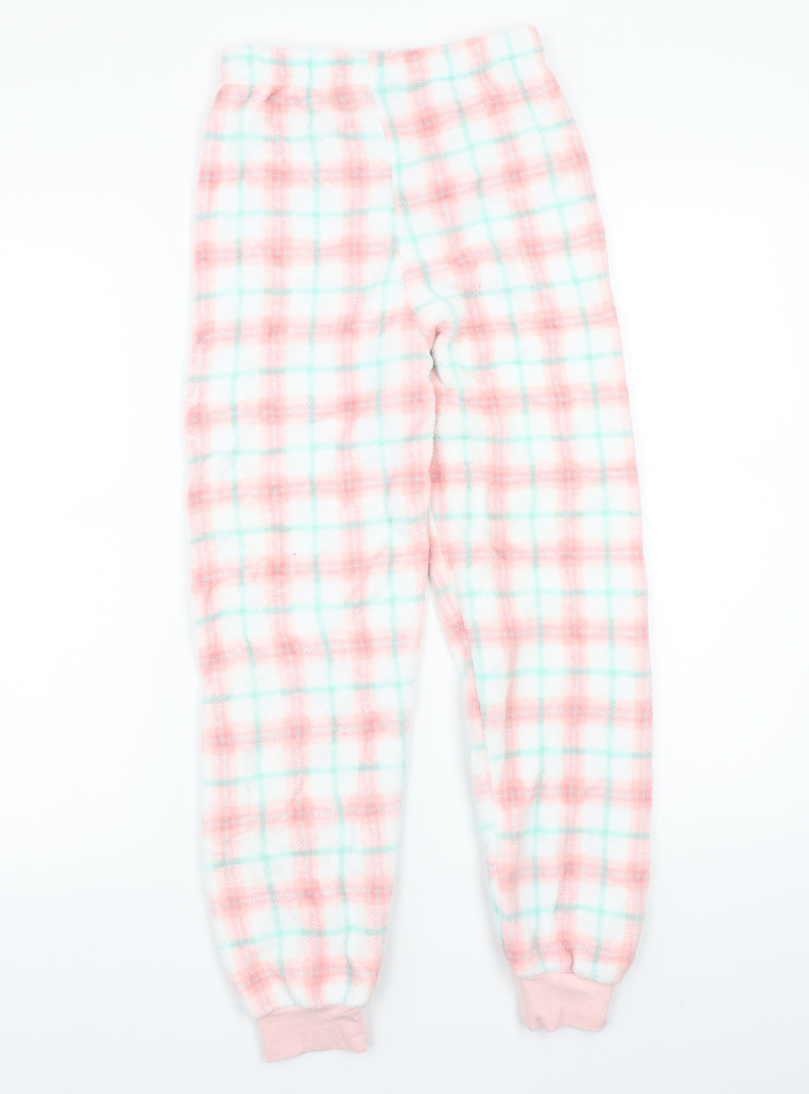 Matalan Girls White Check  Kimono Pyjama Pants Size 10-11 Years