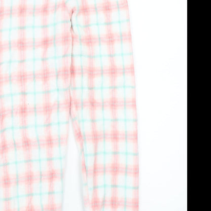 Matalan Girls White Check  Kimono Pyjama Pants Size 10-11 Years